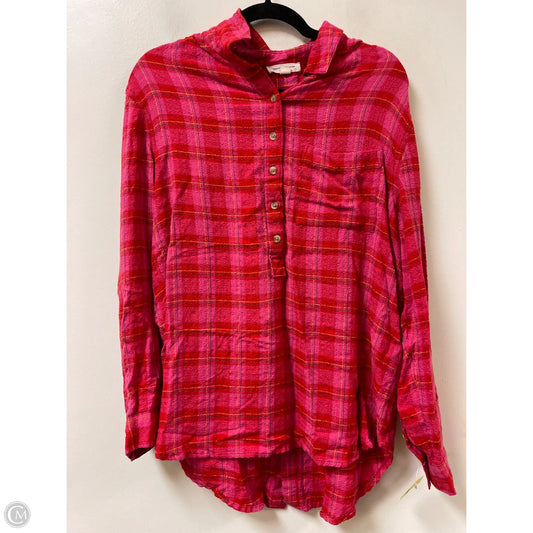 Top Long Sleeve By Beachlunchlounge In Pink, Size: L