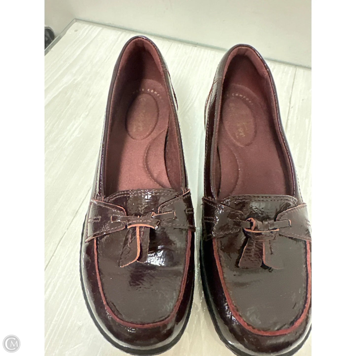Shoes Flats By Clarks In Red, Size: 6