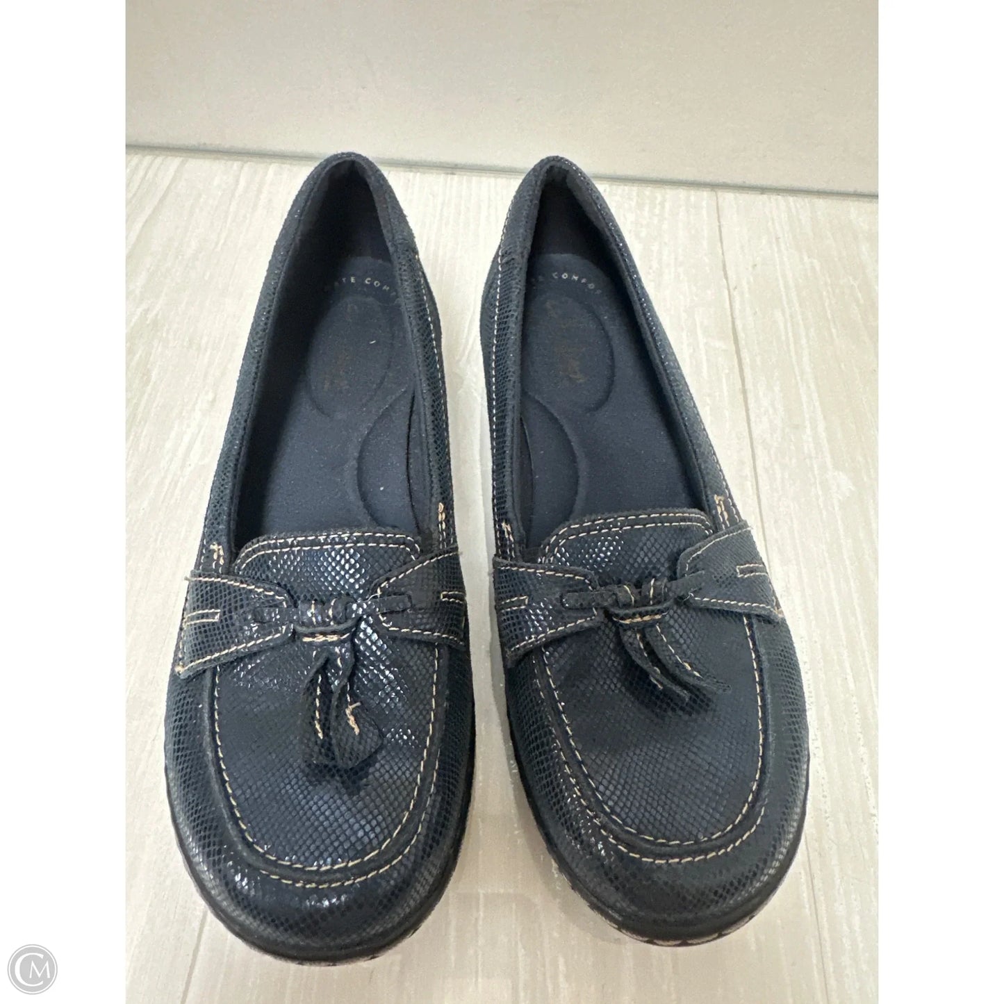 Shoes Flats By Clarks In Blue, Size: 6