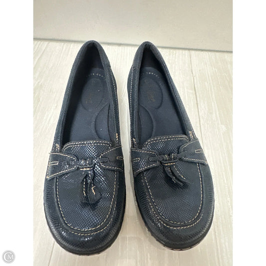 Shoes Flats By Clarks In Blue, Size: 6