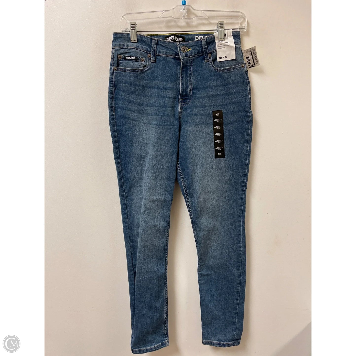 Jeans Skinny By Dkny In Blue Denim, Size: 6