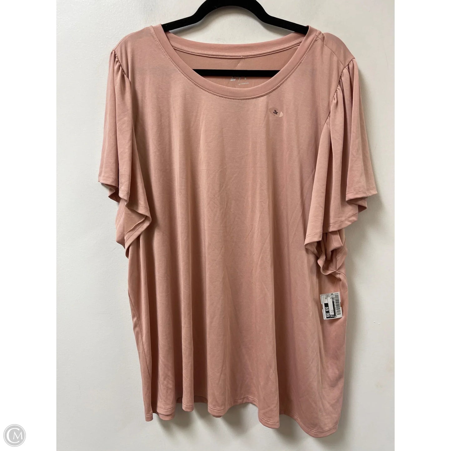Top Short Sleeve By Maurices In Pink, Size: 3x