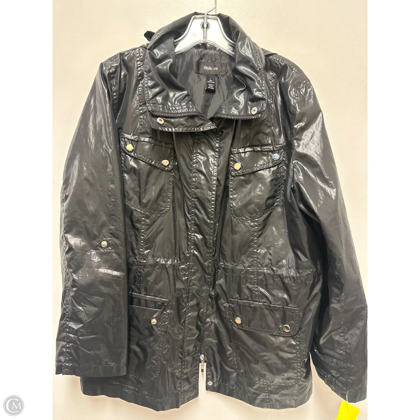 Jacket Utility By Style And Company In Black, Size: L