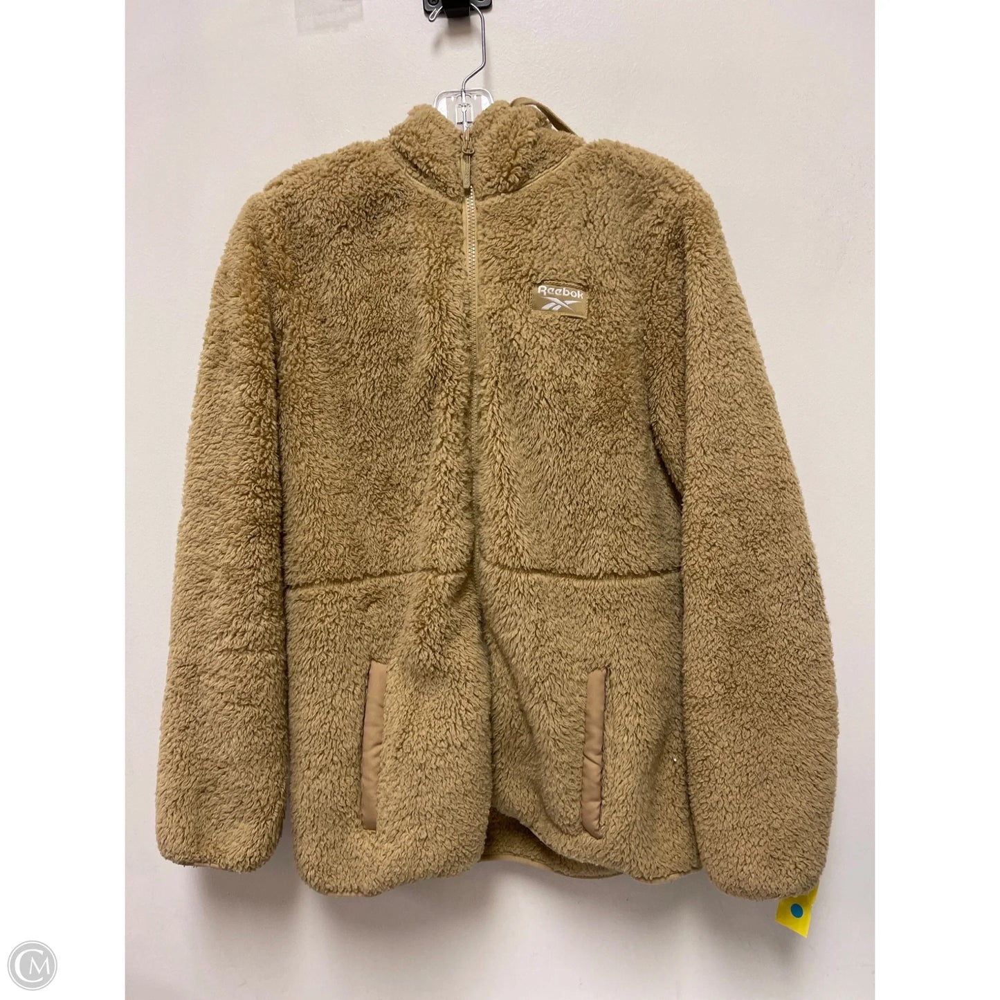 Jacket Fleece By Reebok In Brown, Size: L