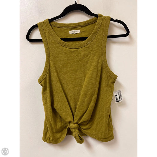 Top Sleeveless By Madewell In Chartreuse, Size: M