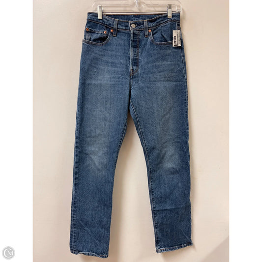 Jeans Straight By Levis In Blue Denim, Size: 6
