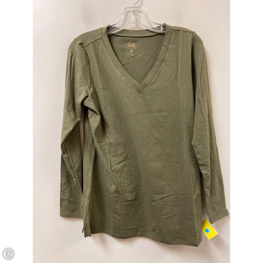 Top Long Sleeve Basic By Belle By Kim Gravel In Green, Size: S