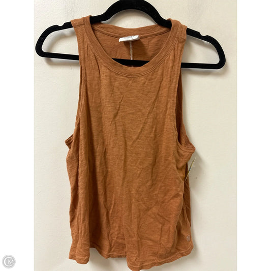 Top Sleeveless By Sage In Brown, Size: S