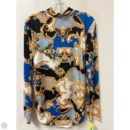 Top Long Sleeve By Boston Proper In Blue, Size: Xl
