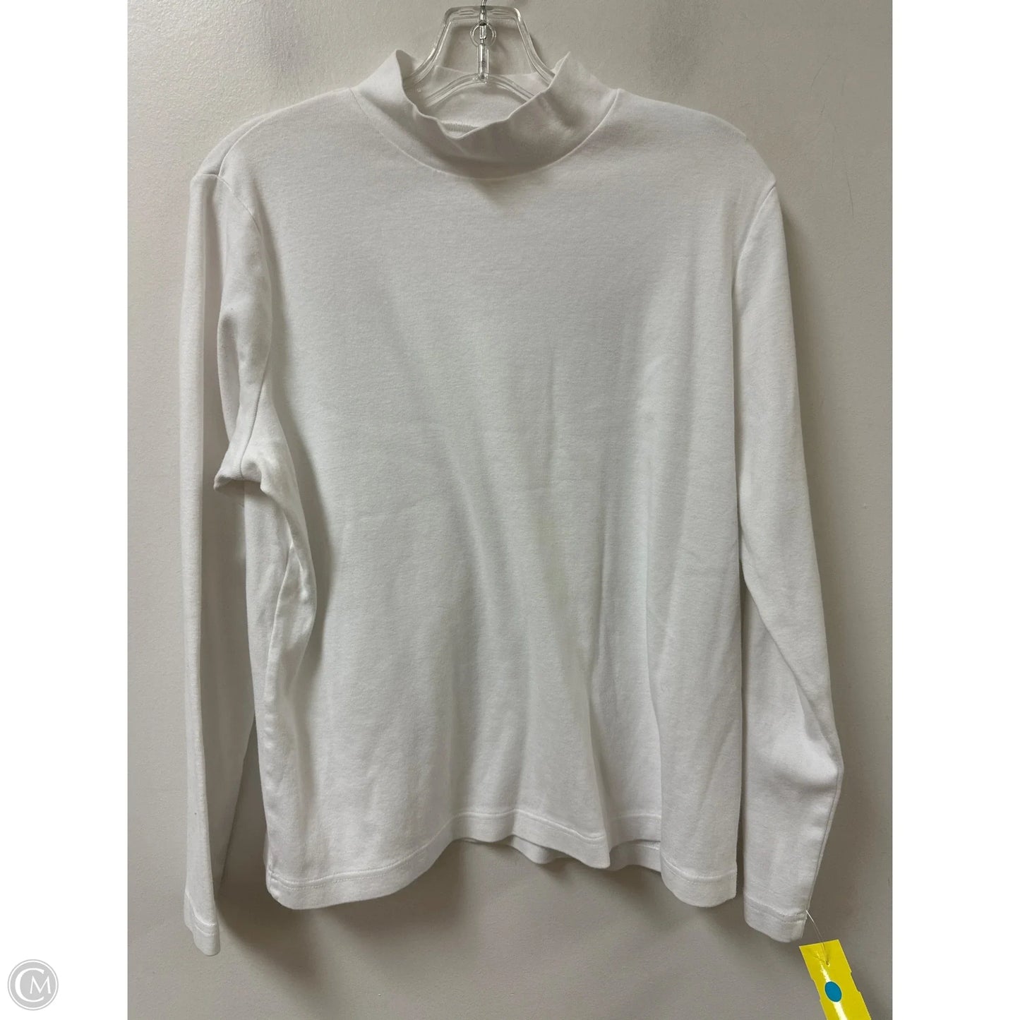 Top Long Sleeve Basic By Kim Rogers In White, Size: Xl