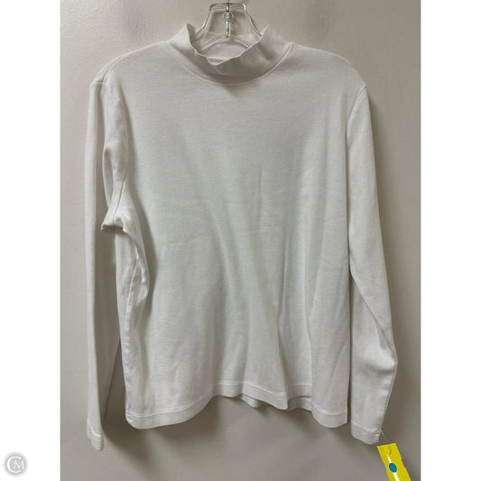 Top Long Sleeve Basic By Kim Rogers In White, Size: Xl