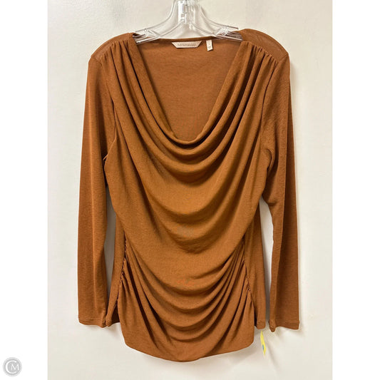 Top Long Sleeve By Soft Surroundings In Brown, Size: L