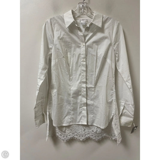Top Long Sleeve By Venus In White, Size: Xs
