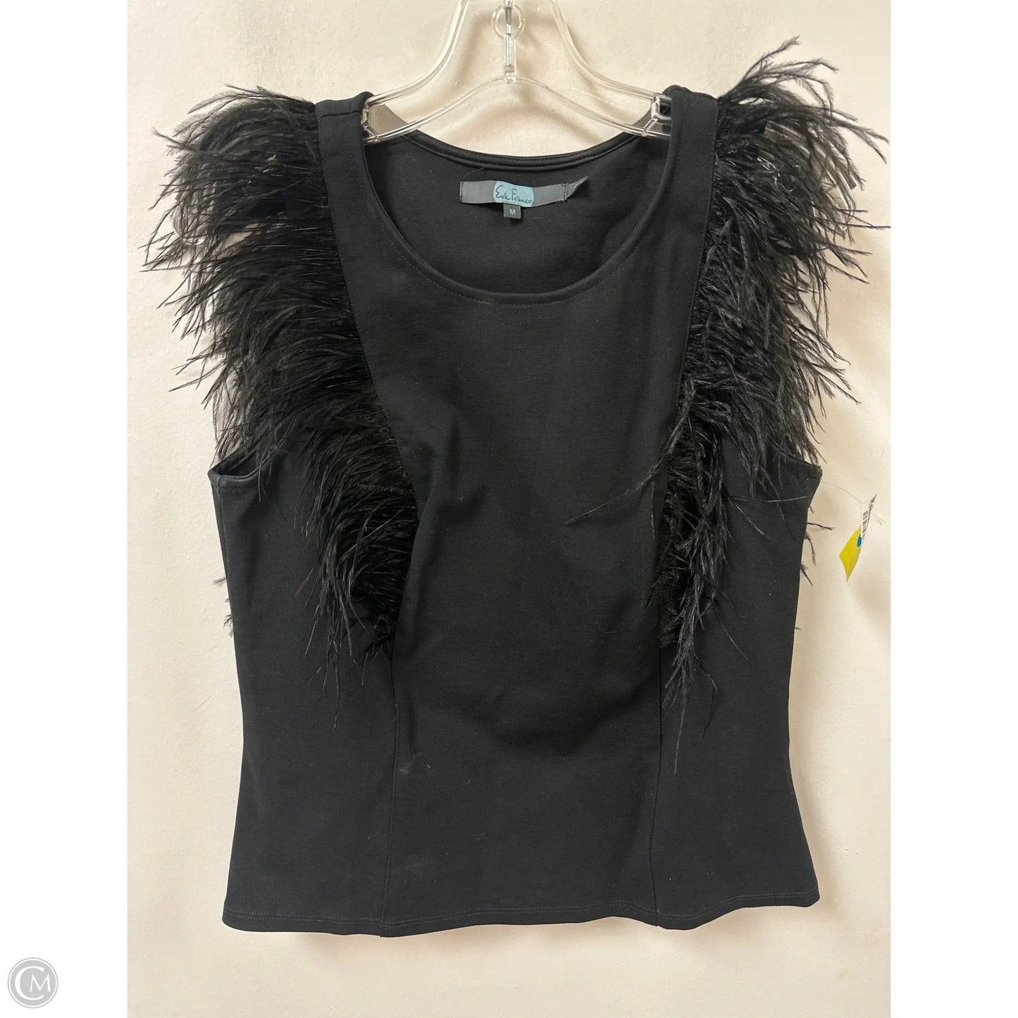 Blouse Sleeveless By Eva Franco In Black, Size: M