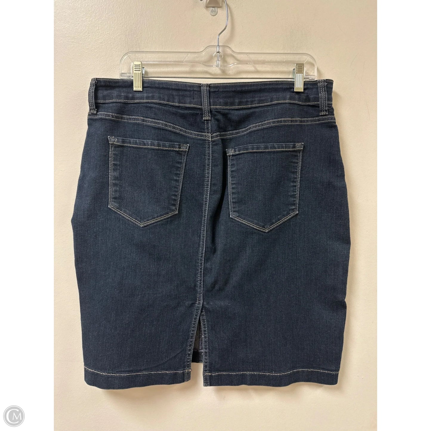 Skirt Midi By Not Your Daughters Jeans In Blue Denim, Size: 12p