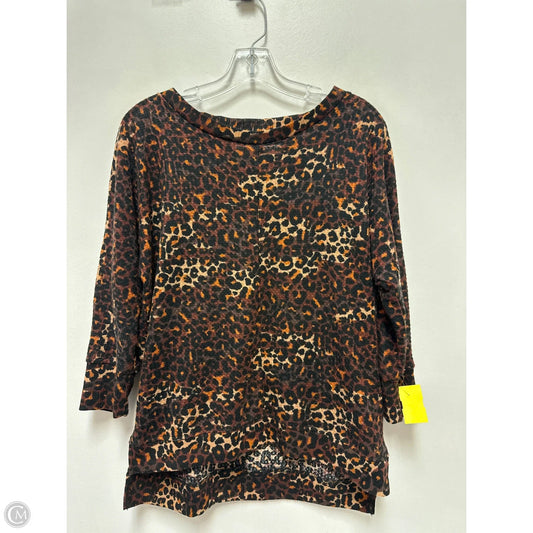 Top Long Sleeve By French Laundry In Animal Print, Size: S