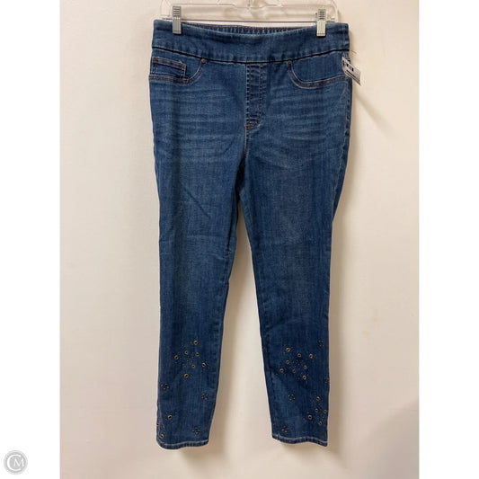 Jeans Skinny By Chicos In Blue Denim, Size: 6