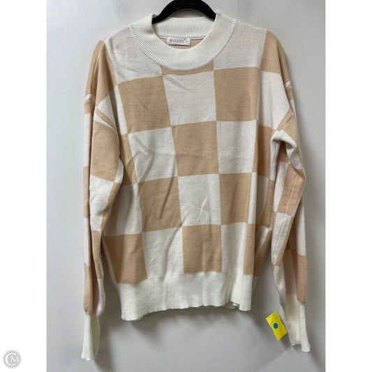 Sweater By Clothes Mentor In Cream, Size: L