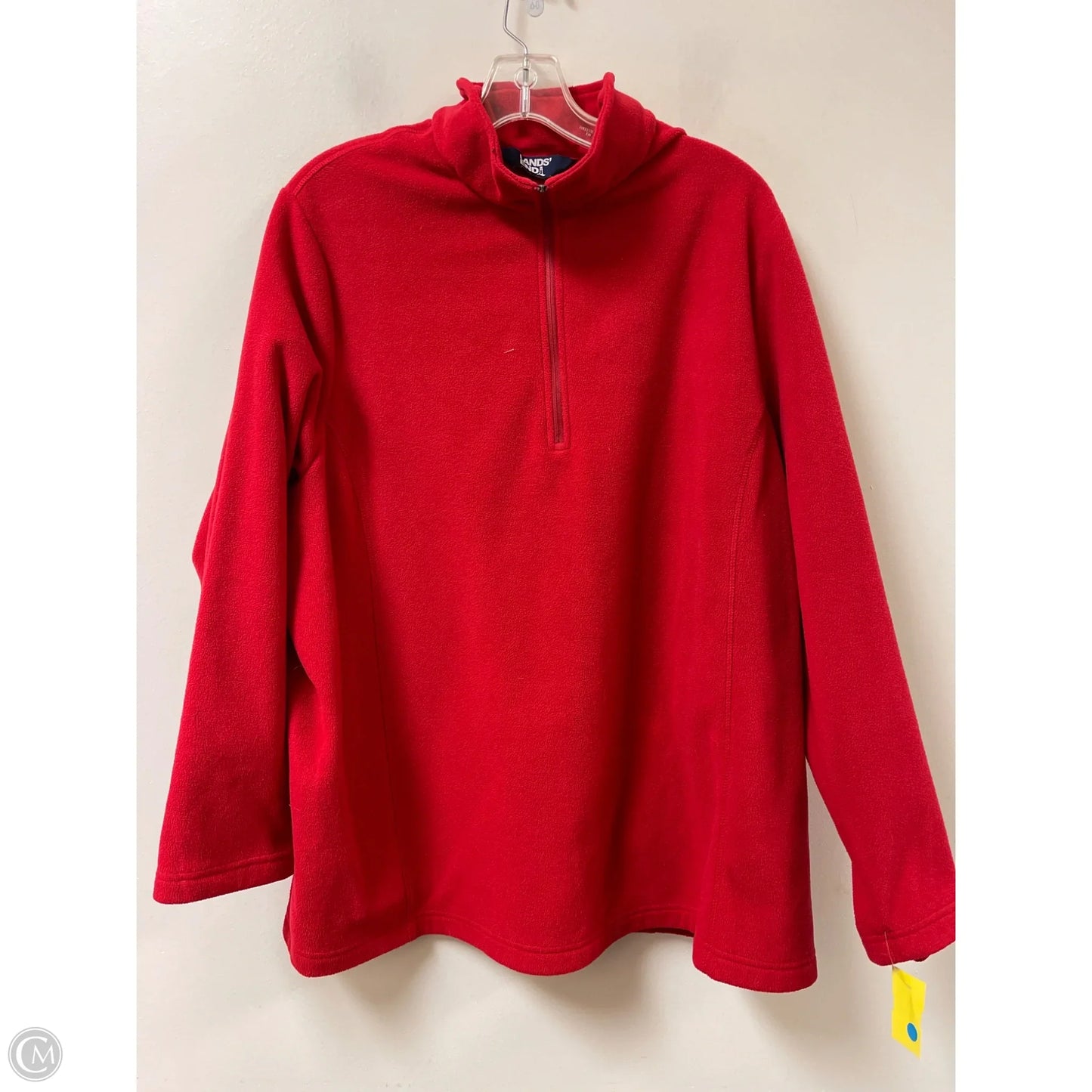 Sweater By Lands End In Red, Size: 2x