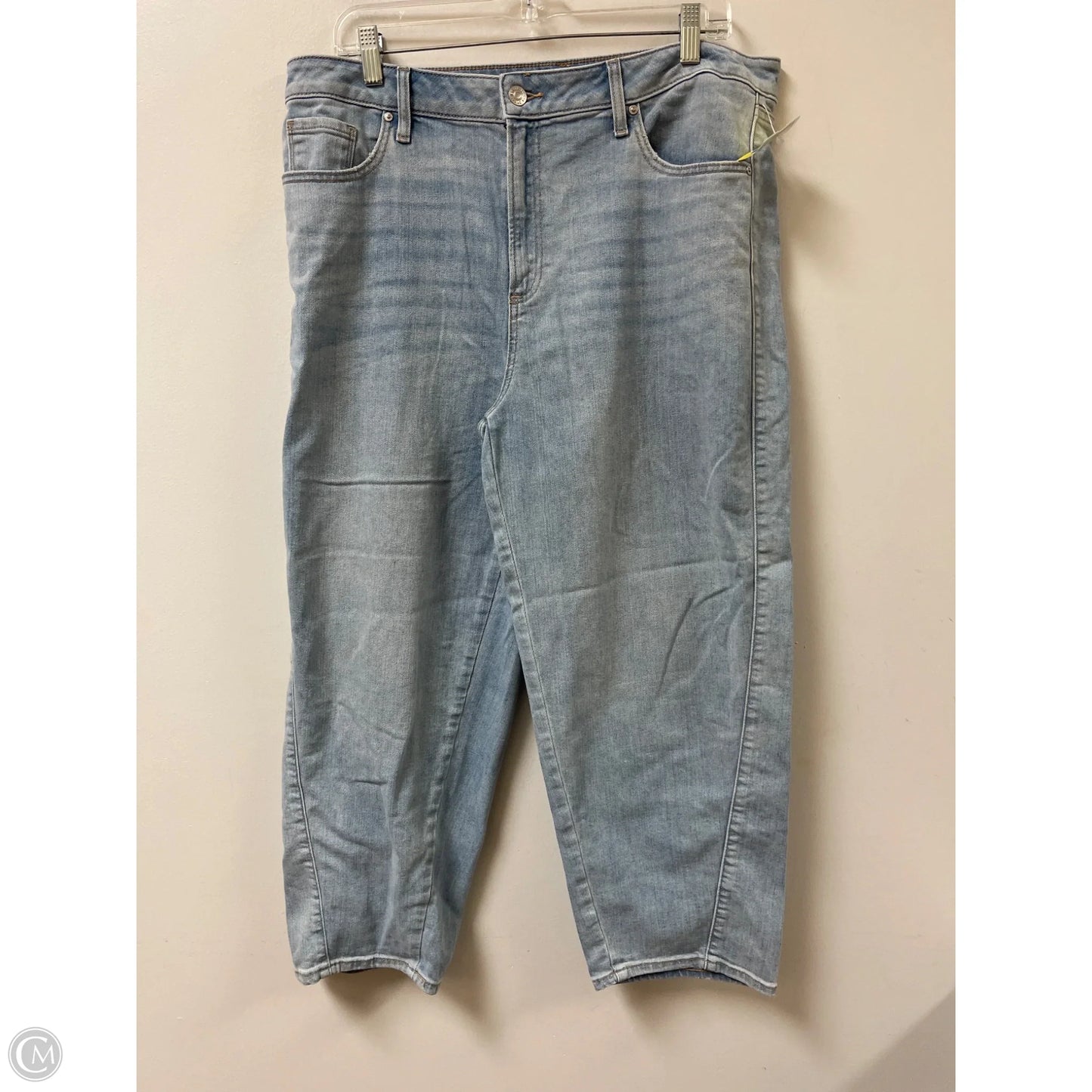 Jeans Wide Leg By Chicos In Blue Denim, Size: 14