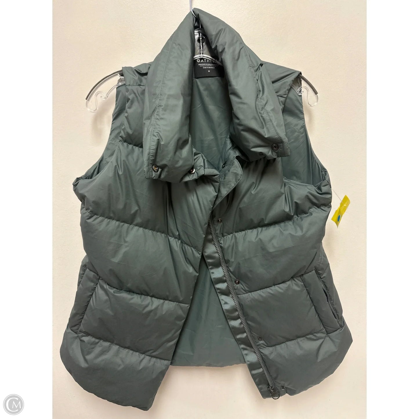 Vest Puffer & Quilted By Athleta In Grey, Size: M