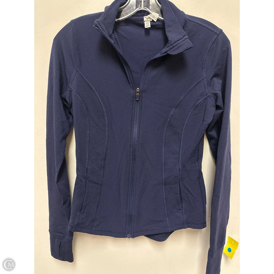 Athletic Top Long Sleeve Collar By 90 Degrees By Reflex In Purple, Size: S