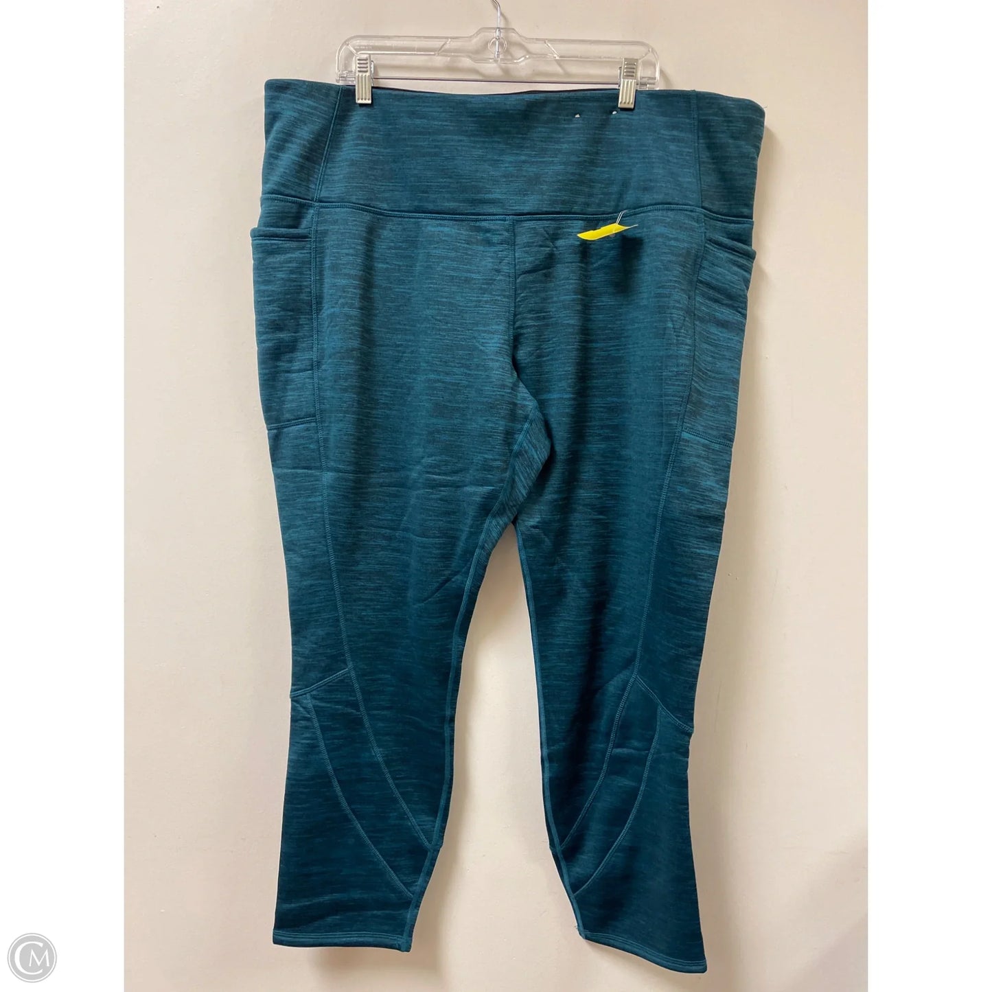 Athletic Leggings By Xersion In Teal, Size: 3x