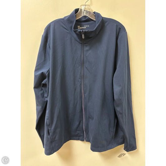 Athletic Jacket By Under Armour In Navy, Size: 3x