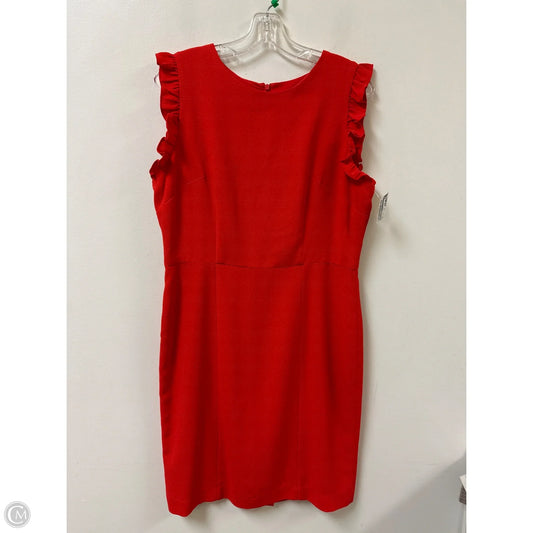 Dress Casual Short By Maggy London In Red, Size: Lp