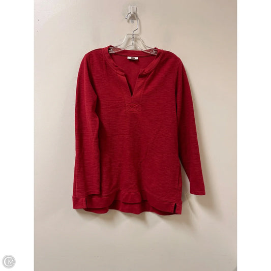 Top Long Sleeve By J. Jill In Red, Size: Sp