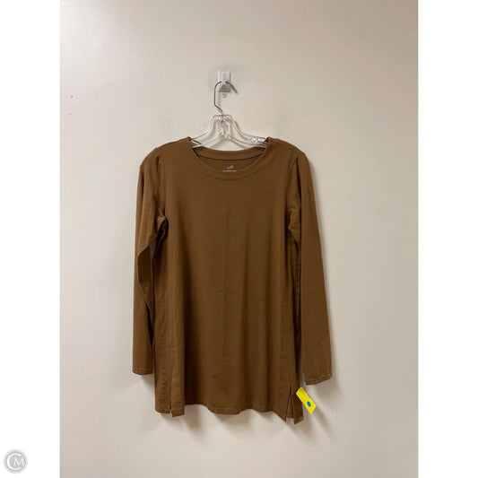 Top Long Sleeve By J. Jill In Brown, Size: Xs