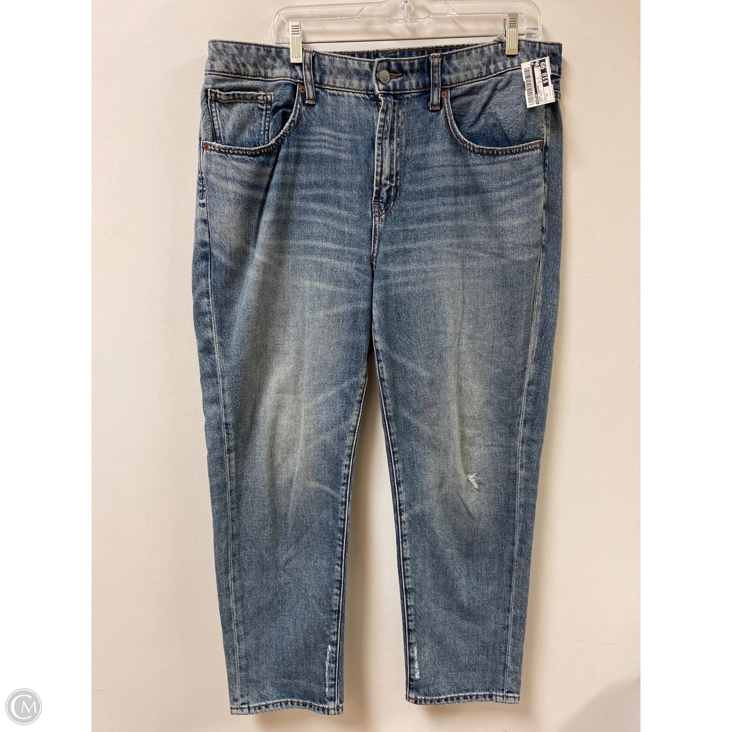 Jeans Cropped By Chicos In Blue Denim, Size: 12