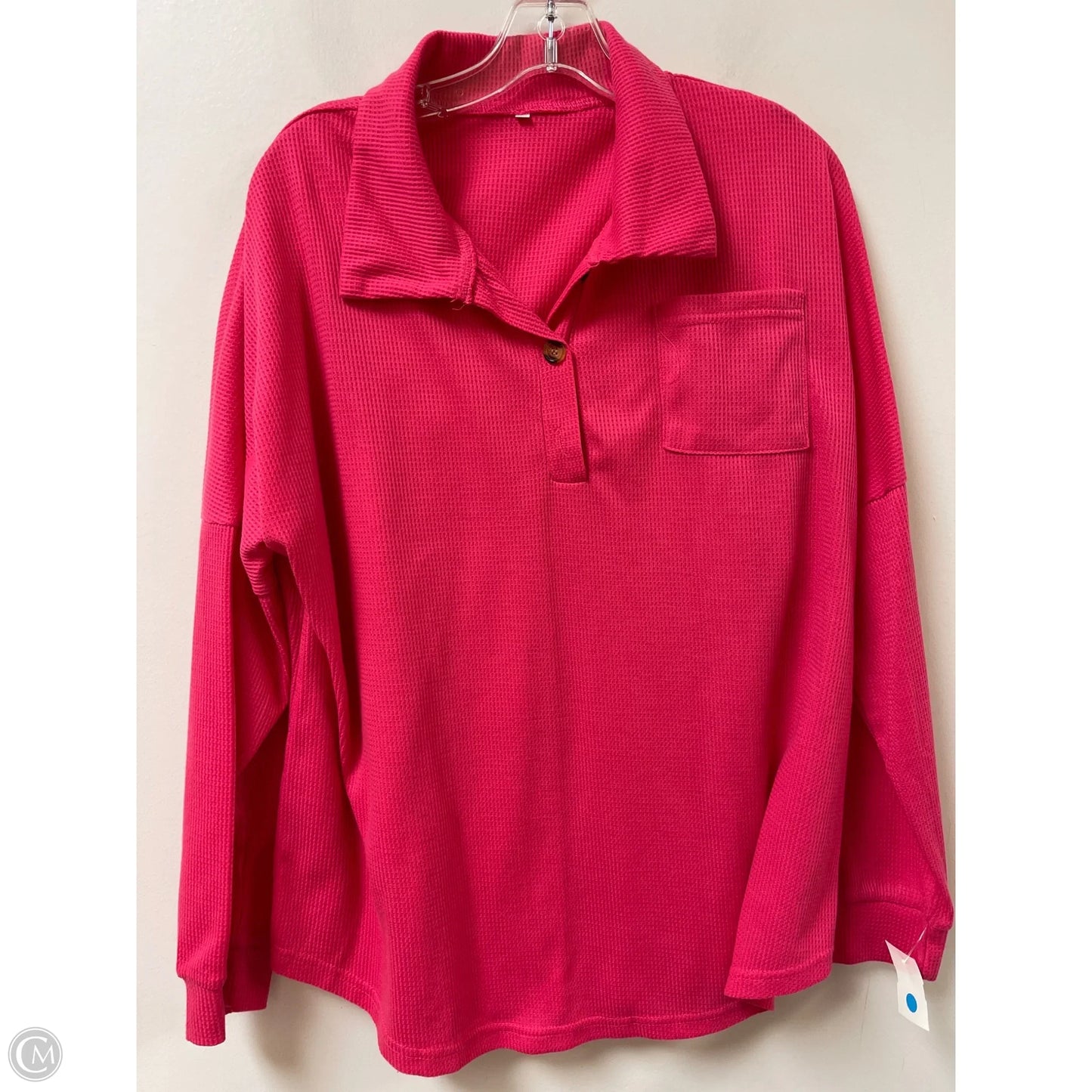Top Long Sleeve By Clothes Mentor In Pink, Size: 2x