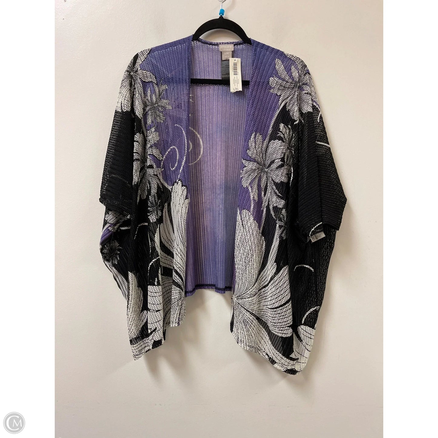 Cardigan By Chicos In Purple, Size: L