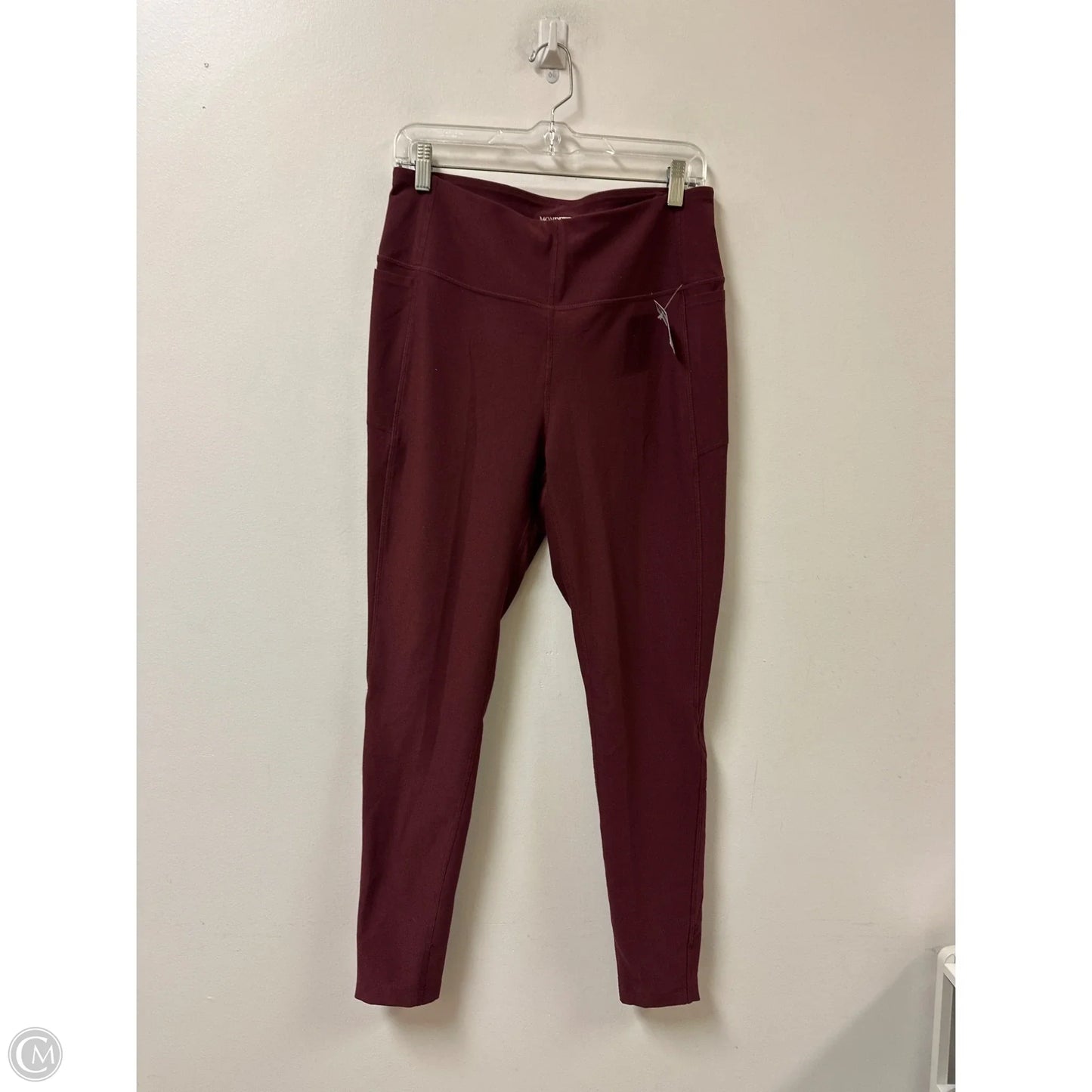 Athletic Leggings By Mondetta In Red, Size: L