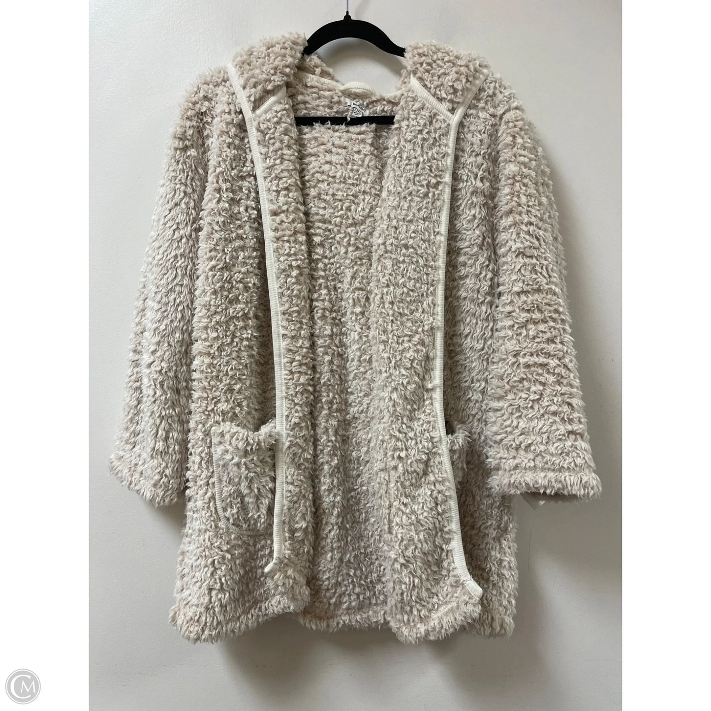 Sweater Cardigan By Kensie In Cream, Size: L