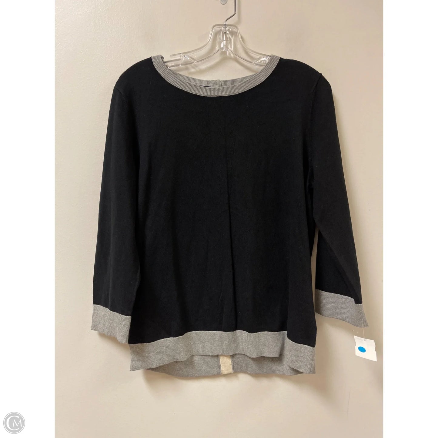Sweater By Talbots In Black, Size: L