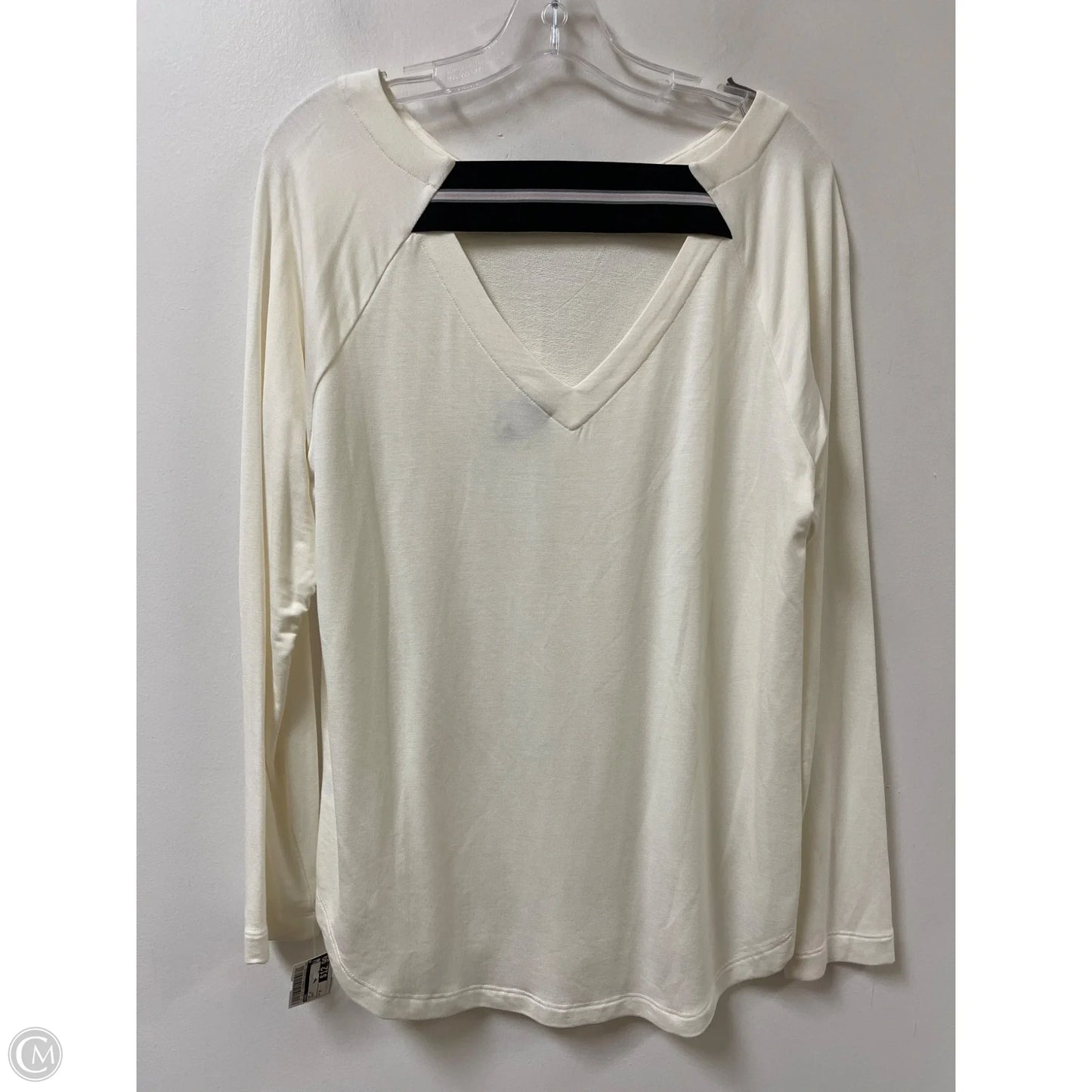 Top Long Sleeve By Cabi In Cream, Size: M