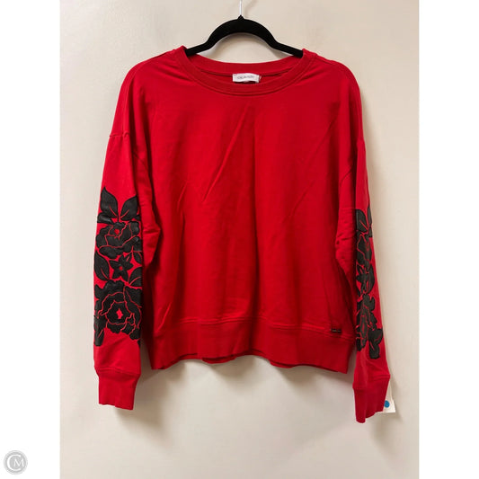 Sweater By Calvin Klein In Red, Size: S