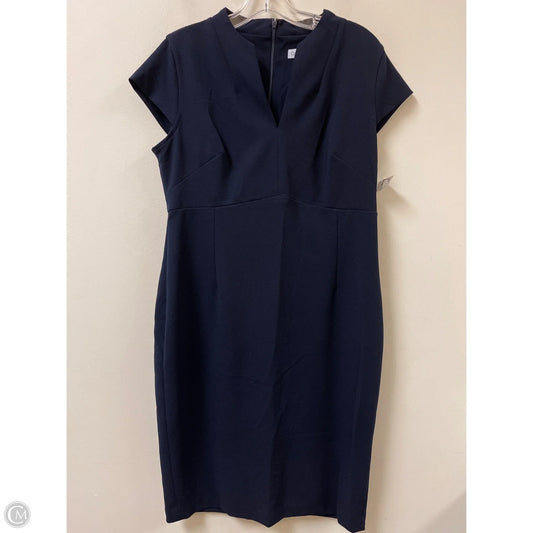 Dress Work By Calvin Klein In Navy, Size: Xl