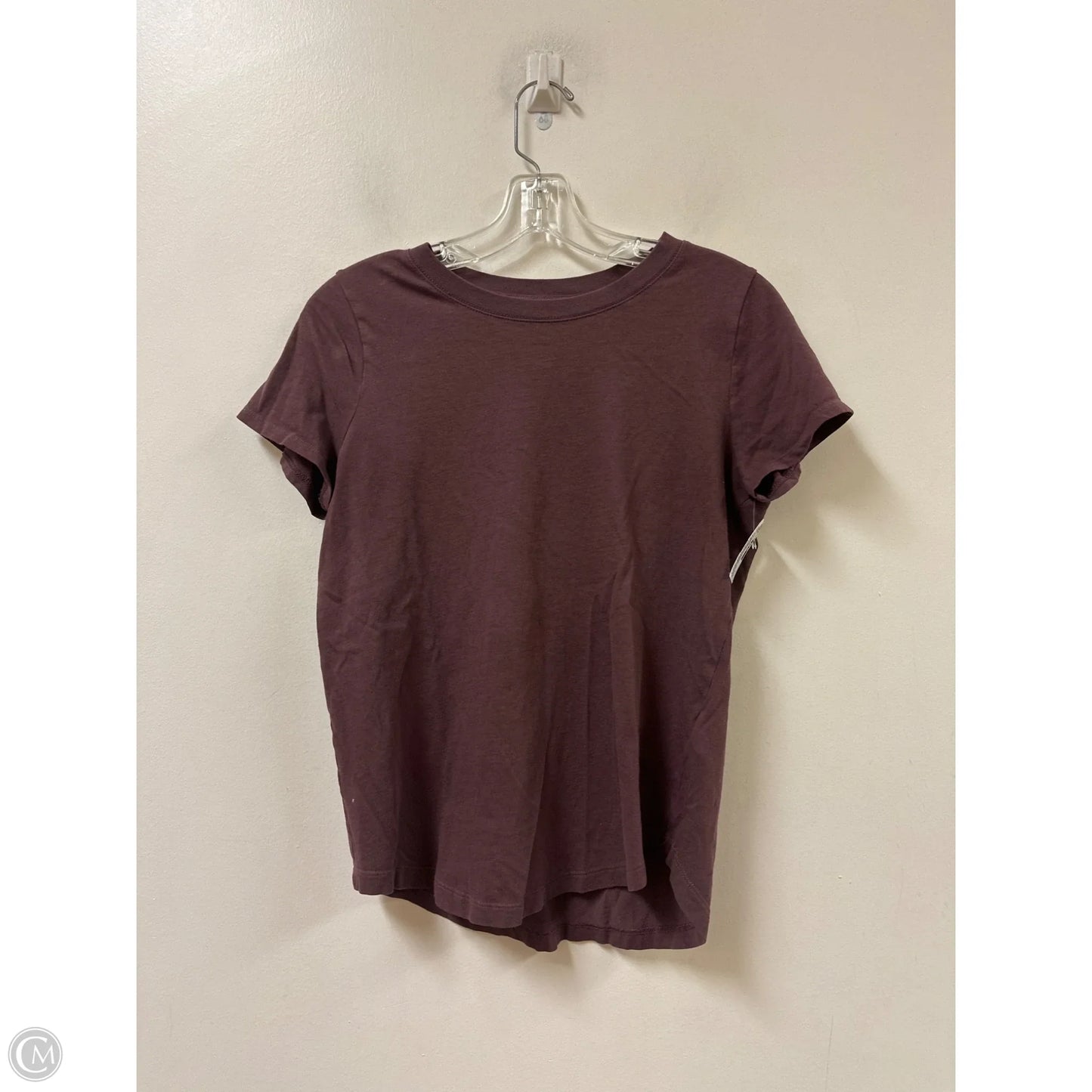 Top Short Sleeve Basic By Madewell In Purple, Size: S