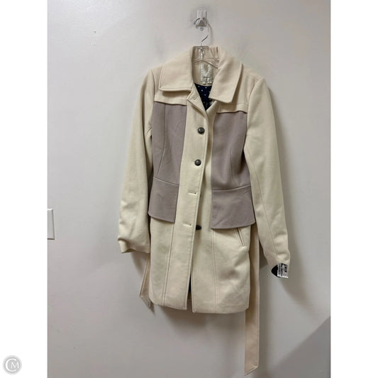 Coat Peacoat By Elevenses In Cream, Size: M
