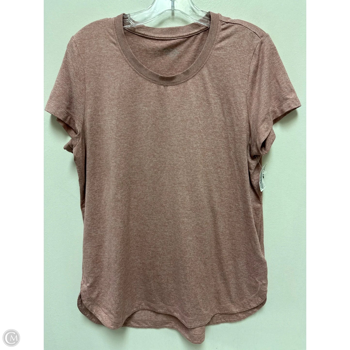 Athletic Top Short Sleeve By Athleta In Orange, Size: L