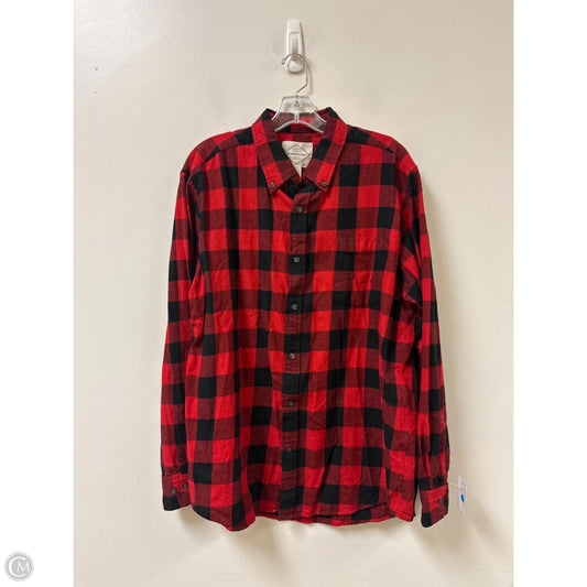 Top Long Sleeve By St Johns Bay In Red, Size: L