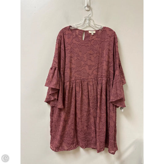 Dress Casual Short By Umgee In Pink, Size: Xl