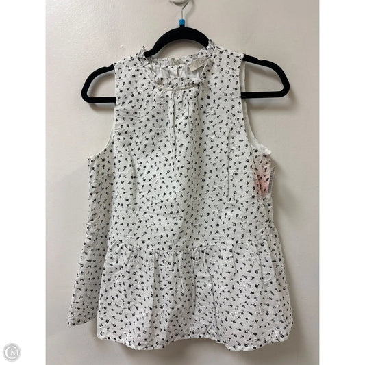 Top Sleeveless By Loft In White, Size: Xs