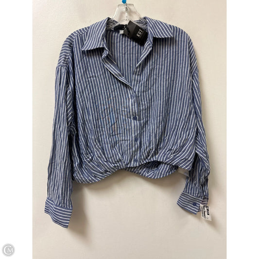 Top Long Sleeve By Kut In Blue, Size: S