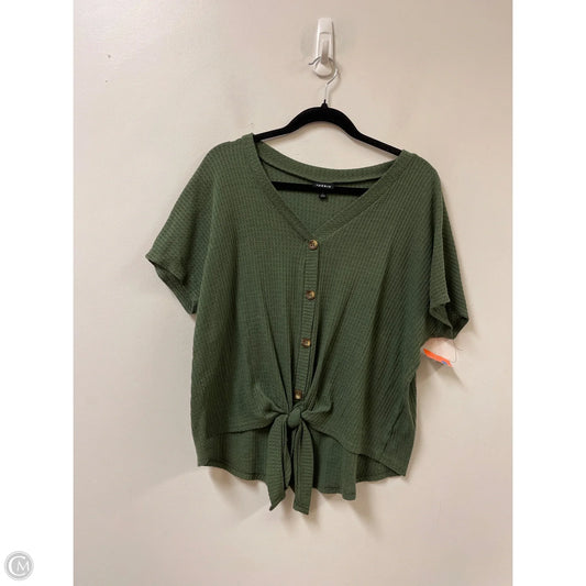 Top Short Sleeve By Torrid In Green, Size: 1x