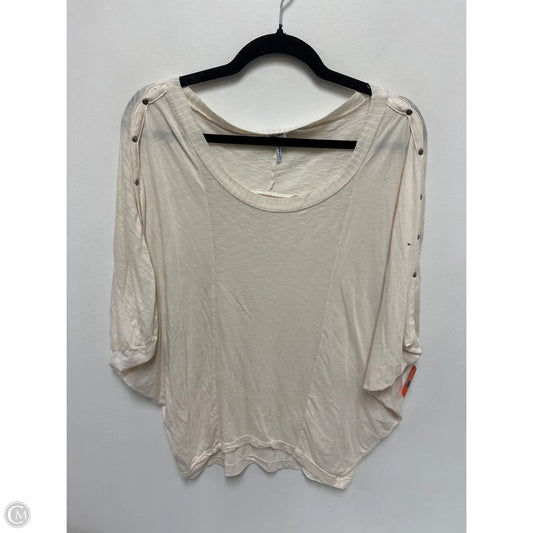Top Short Sleeve By Splendid In Cream, Size: S