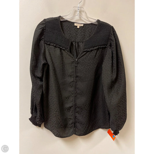 Top Long Sleeve By Mystree In Black, Size: S